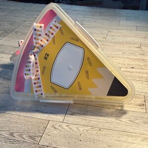 Plastic pizza slice teacher appreciation boxes